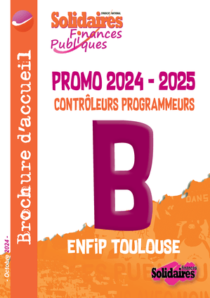 Brochure d'accueil contrôleur programmeur